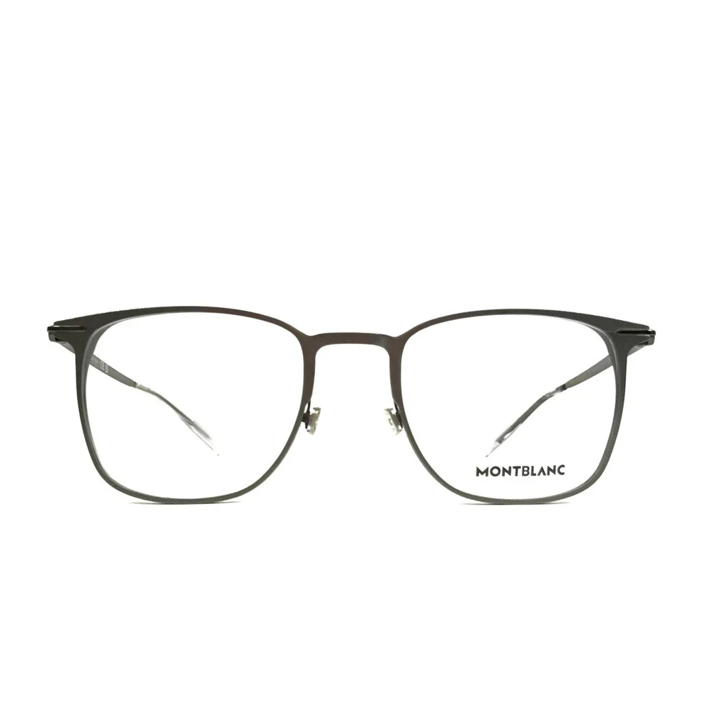 Montblanc Eyeglasses Frames MB0232O 002 Gunmetal Gray Square Full Rim 51-21-145